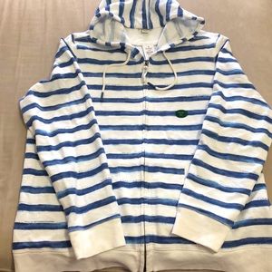 L.L. Bean 🥾 striped zip up hoodie size PXL